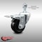 Service Caster 3 Inch SS Hard Rubber Swivel 1/2 Inch Threaded Stem Caster with Total Lock Brake SCC-SSTSTTL20S314-HRS-121315 - alternate 5